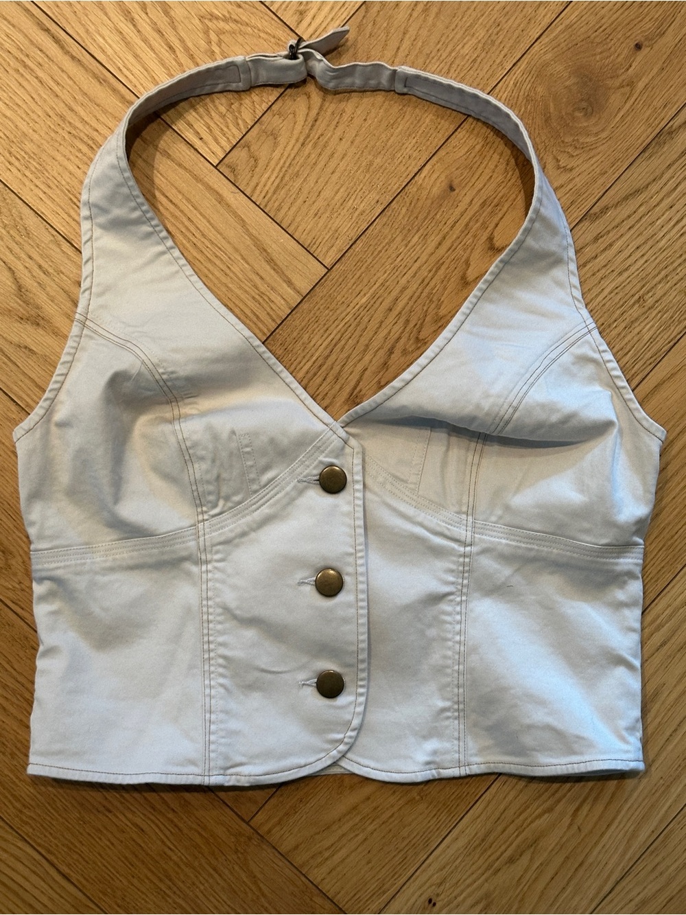 Vintage London Jean Halter Top